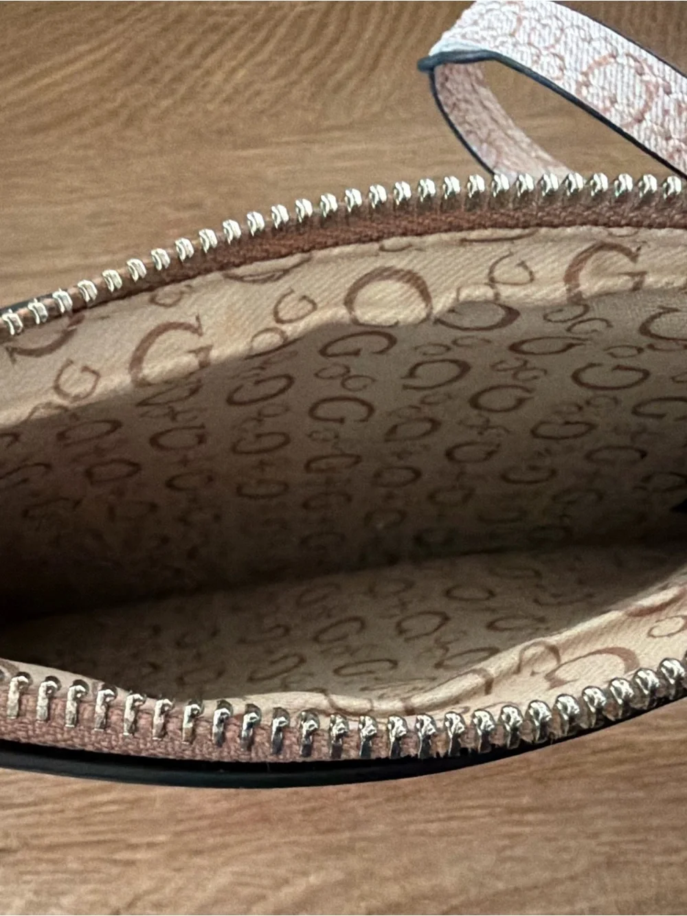 Guess Blush Pink Wristlet Clutch